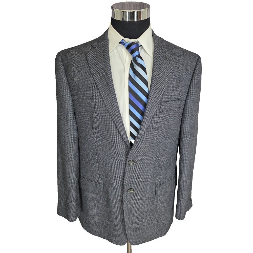 Chaps Blazer Mens 44R Gray Sports Coat Jacket 2 Buttons Vent‎ 100% Wool